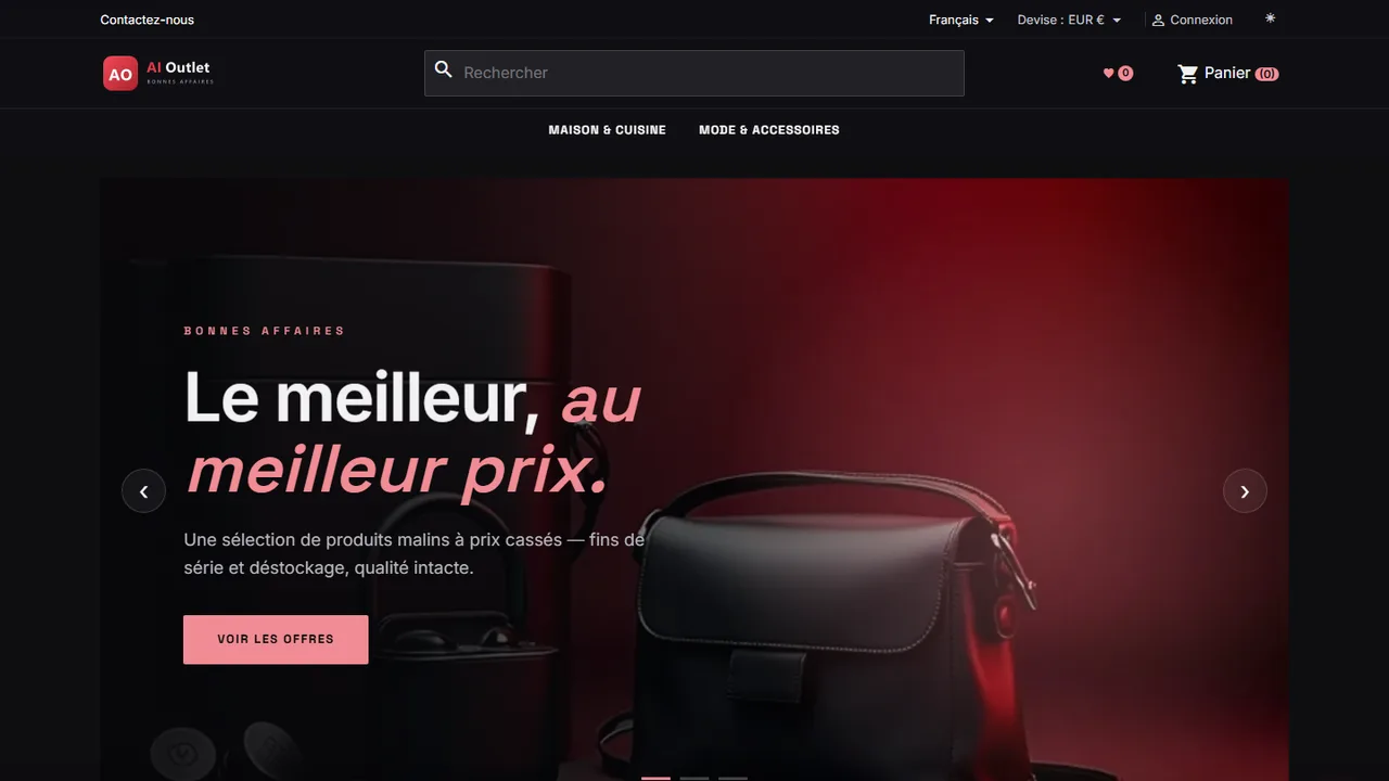 Thème PrestaShop AI Outlet